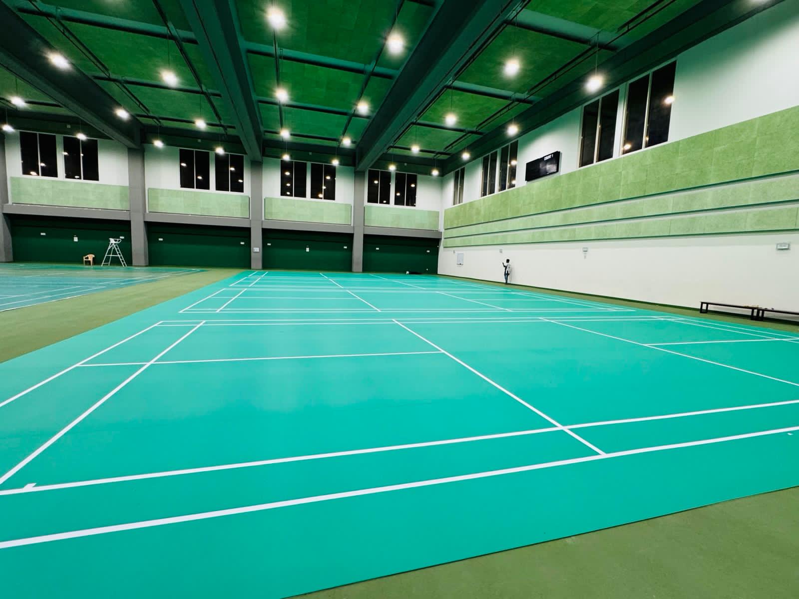 PVC gym matting installed in a home gym in Doha